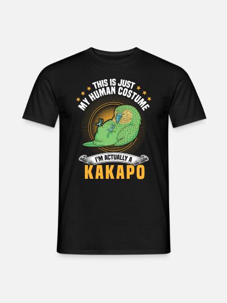 Kakapo costume flightless parrot - Men's T-Shirt - black