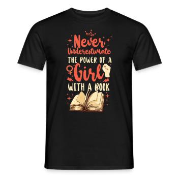 Les féministes ne sous-estiment jamais le - T-shirt homme - noir - Devant - AI Model Male 178 light (178cm)