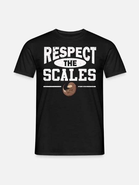 Schuppentier-liebhaber Respektieren Die Schuppen - Männer T-Shirt - Schwarz