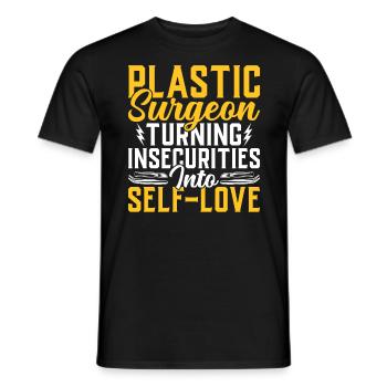 Chirurgien plasticien Self-Love Surgical - T-shirt homme - noir - Devant - AI Model Male 178 light (178cm)