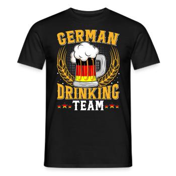 Équipe allemande de buveurs Bierfan - T-shirt homme - noir - Devant - AI Model Male 178 light (178cm)