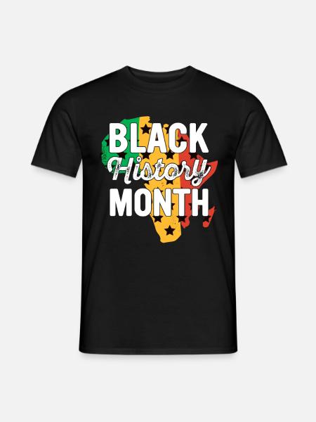 Black History Month Black History - Männer T-Shirt - Schwarz