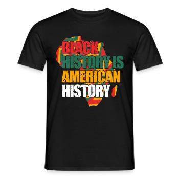 Mois de l’histoire des Noirs Histoire des Noirs - T-shirt homme - noir - Devant - AI Model Male 178 light (178cm)