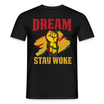 Mois de l’histoire des Noirs Histoire des Noirs - T-shirt homme - noir - Devant - AI Model Male 178 light (178cm)