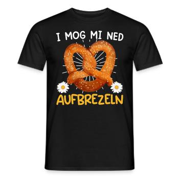 Bayerisch I Mog mi ned Aufbrezeln Deutsche - Männer T-Shirt - Schwarz - Vorne - AI Model Male 178 light (178cm)