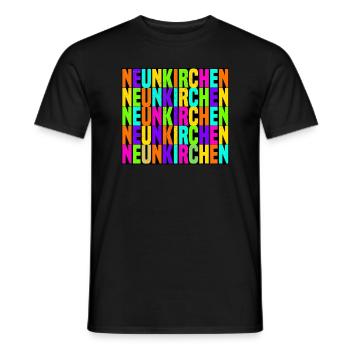 Neunkirchen - Männer T-Shirt - Schwarz - Vorne - AI Model Male 178 light (178cm)