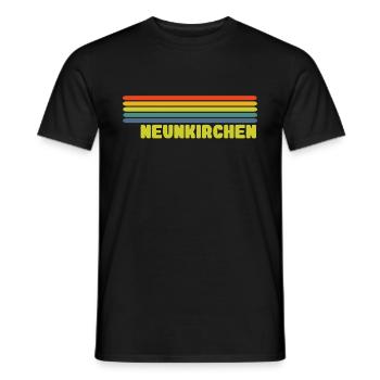 Neunkirchen - Männer T-Shirt - Schwarz - Vorne - AI Model Male 178 light (178cm)