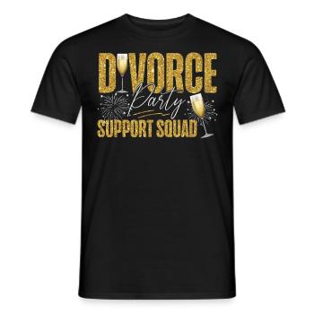Happy Divorce Party Divorce Party - Men's T-Shirt - black - Front - AI Model Male 178 light (178cm)