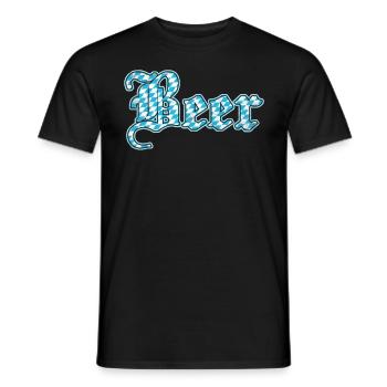 Bavarian Beer Munich Booze - Men's T-Shirt - black - Front - AI Model Male 178 light (178cm)