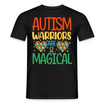 Autisme Autiste - T-shirt homme - noir - Devant - AI Model Male 178 light (178cm)