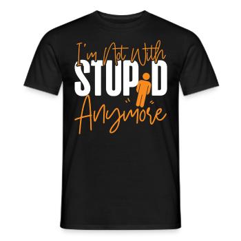 Happy Divorce Party I'm Not With - Men's T-Shirt - black - Front - AI Model Male 178 light (178cm)