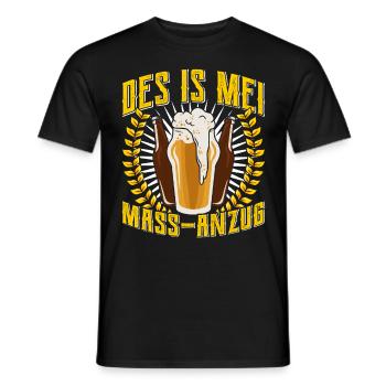 Lederhosen Shirt Mei Mass Anzug Biertrinker - Männer T-Shirt - Schwarz - Vorne - AI Model Male 178 light (178cm)