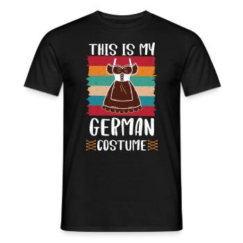Trachten Shirt Ceci est mon costume allemand Bayern - T-shirt homme - noir - Devant - AI Model Male 178 light (178cm)