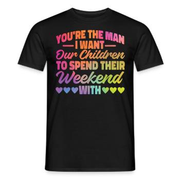 Happy Divorce Party You’re The Man - T-shirt homme - noir - Devant - AI Model Male 178 light (178cm)