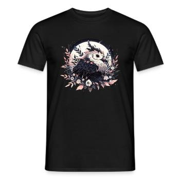 Bird Birds Bird Head Bird Animals Nature - Men's T-Shirt - black - Front - AI Model Male 178 light (178cm)