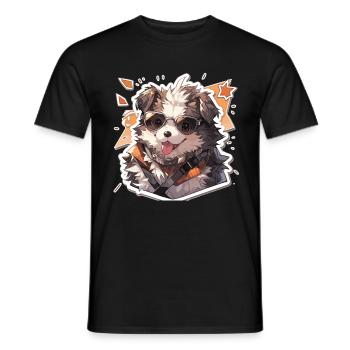 Chiens Chien Propriétaire Chien Amoureux Animal - T-shirt homme - noir - Devant - AI Model Male 178 light (178cm)