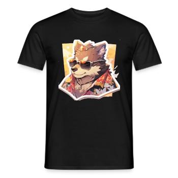 Chiens Chien Propriétaire Chien Amoureux Animal - T-shirt homme - noir - Devant - AI Model Male 178 light (178cm)