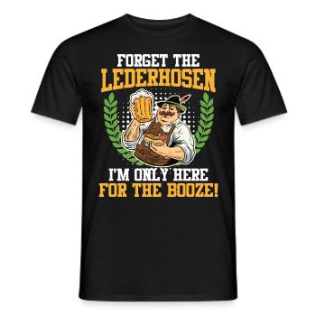 Bavière Oubliez le lederhosen que je suis à cause de l’alcool - T-shirt homme - noir - Devant - AI Model Male 178 light (178cm)