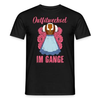 im Gange Dirndl Damen Bierfans - Männer T-Shirt - Schwarz - Vorne - AI Model Male 178 light (178cm)