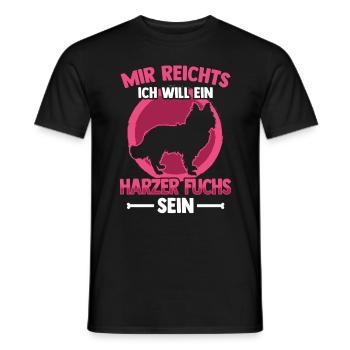 Will ein Harzer Fuchs sein Altdeutscher Hütehund - Männer T-Shirt - Schwarz - Vorne - AI Model Male 178 light (178cm)