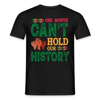 Black History Month Black History - Männer T-Shirt - Schwarz - Vorne - AI Model Male 178 light (178cm)