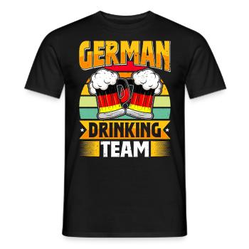 Équipe allemande de buveurs Bierfan - T-shirt homme - noir - Devant - AI Model Male 178 light (178cm)