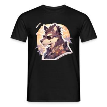 Dogs Pet Dog Owner Dog Lover Animal - Men's T-Shirt - black - Front - AI Model Male 178 light (178cm)