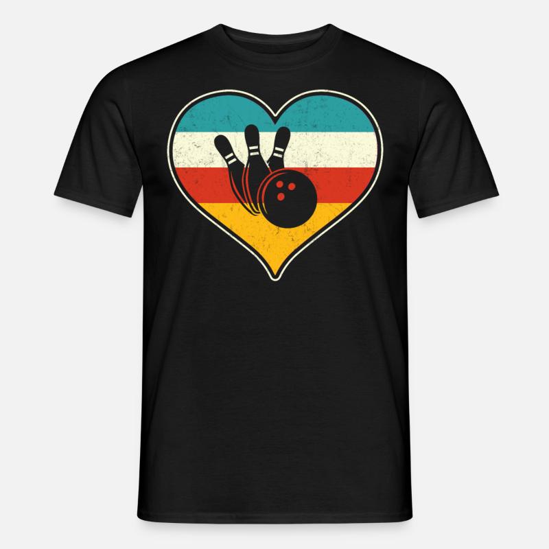 Bowling - Männer T-Shirt - Schwarz