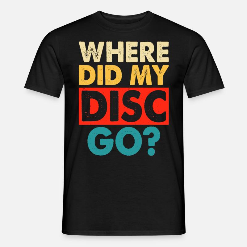 Discgolf Disc Golf - Männer T-Shirt - Schwarz