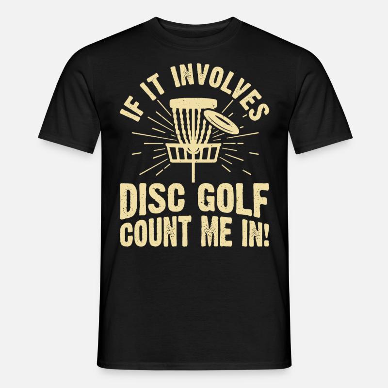 Discgolf Disc Golf - Männer T-Shirt - Schwarz