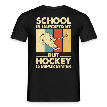 Eishockey Ice Hockey - Men's T-Shirt - black - Front - AI Model Male 178 light (178cm)