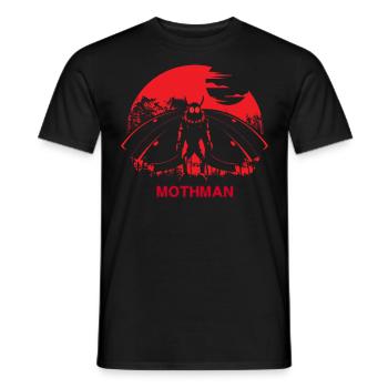 Mothman - T-shirt homme - noir - Devant - AI Model Male 178 light (178cm)