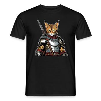 Cat Shirt Cat Gift Idea Putty - Men's T-Shirt - black - Front - AI Model Male 178 light (178cm)