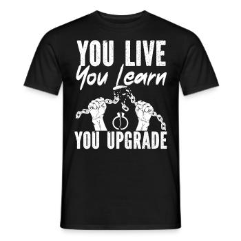 Happy Divorce Party You Live You - Men's T-Shirt - black - Front - AI Model Male 178 light (178cm)