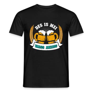 Lederhosen Shirt Mei Mass Anzug Biertrinker - Männer T-Shirt - Schwarz - Vorne - AI Model Male 178 light (178cm)