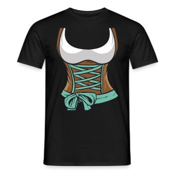 Dirndl Bayerisches Trachten Shirt Frauen Bayern - T-shirt homme - noir - Devant - AI Model Male 178 light (178cm)