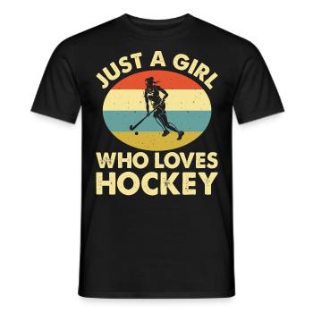 Eishockey Ice Hockey - Men's T-Shirt - black - Front - AI Model Male 178 light (178cm)