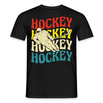 Eishockey Hockey sur glace - T-shirt homme - noir - Devant - AI Model Male 178 light (178cm)