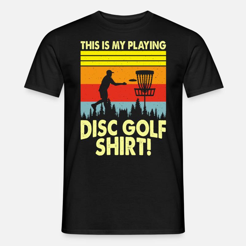 Discgolf Disc Golf - Männer T-Shirt - Schwarz