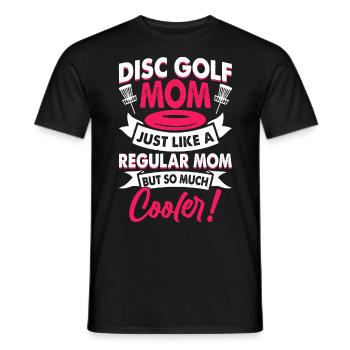 Discgolf Disc Golf - Men's T-Shirt - black - Front - AI Model Male 178 light (178cm)