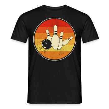 Bowling - Männer T-Shirt - Schwarz - Vorne - AI Model Male 178 light (178cm)