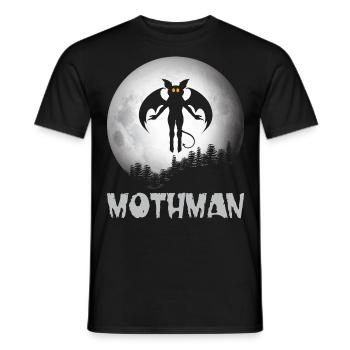 Mothman - T-shirt homme - noir - Devant - AI Model Male 178 light (178cm)