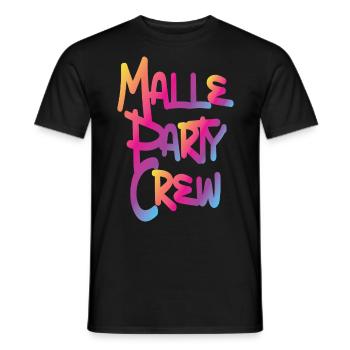 Malle Party Crew - Men's T-Shirt - black - Front - AI Model Male 178 light (178cm)