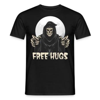Free Hugs - Men's T-Shirt - black - Front - AI Model Male 178 light (178cm)