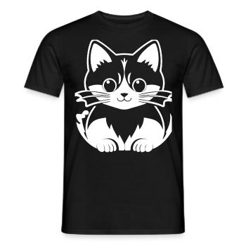 Drôle de lama Silhouette Cheeky Fun Lamas - T-shirt homme - noir - Devant - AI Model Male 178 light (178cm)