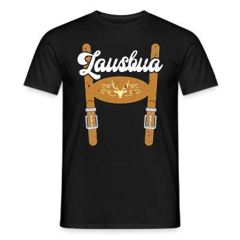Bayern Lederhose Lausbua Herren Shirt Herbstfest - Männer T-Shirt - Schwarz - Vorne - AI Model Male 178 light (178cm)