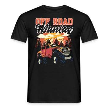 Off-Road Maniac Off-Roading Off-Roading - Männer T-Shirt - Schwarz - Vorne - AI Model Male 178 light (178cm)
