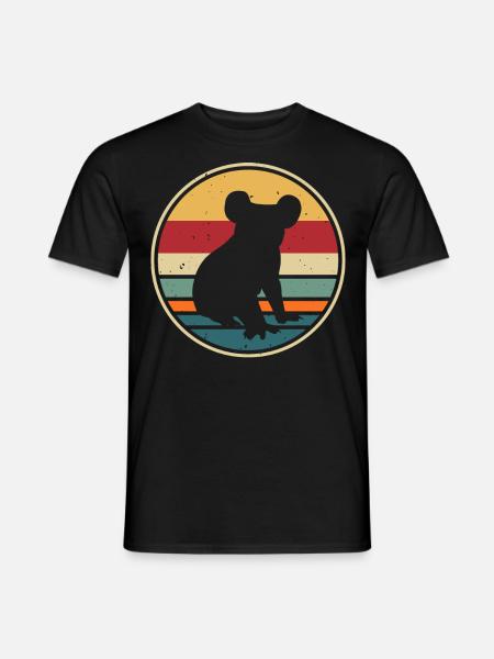 Koala - Männer T-Shirt - Schwarz