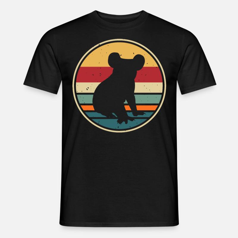 Koala - Männer T-Shirt - Schwarz