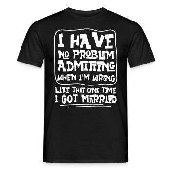 Happy Divorce Party I Have No - Men's T-Shirt - black - Front - AI Model Male 178 light (178cm)